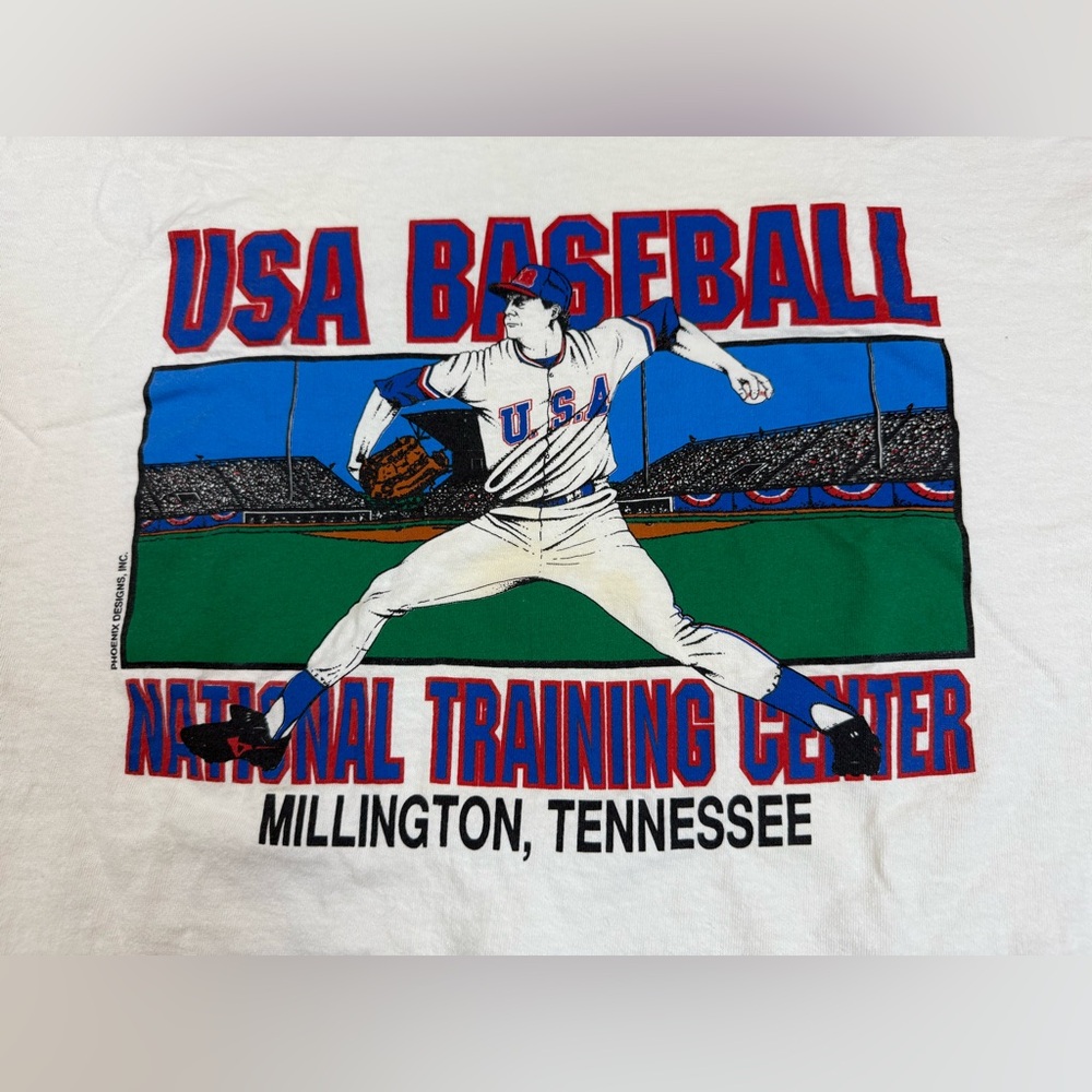 Vintage 1992 Milton USA Baseball training center Millingon, TN size XXL (bin S)